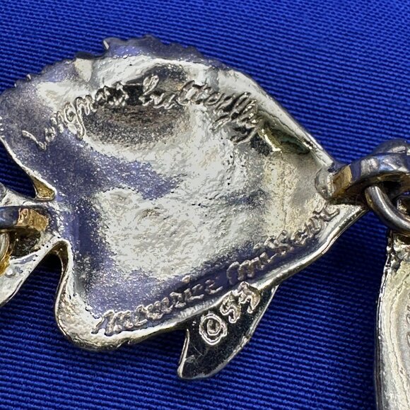 Rare Find!  Maurice Milleur Gold-Plated Pewter “Reef Fish” Bracelet - Picture 11 of 15